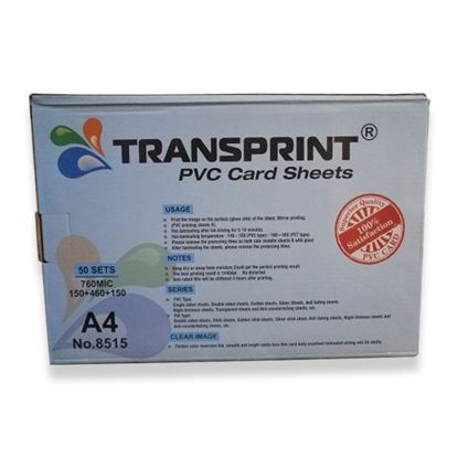 Picture of TRANSPRINT PVC CARD SHEETS A4