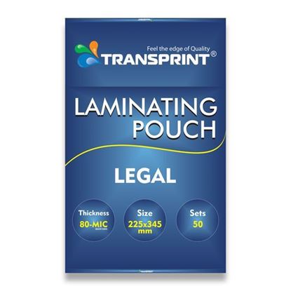 Picture of TRANSPRINT LAMINATING POUCH LEGAL 80-MIC