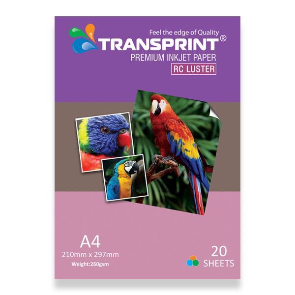 Transprint. PREMIUM INKJET PAPER RC LUSTER
